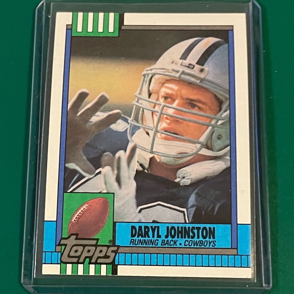 Daryl Johnston #489 [Rookie] 1990 Topps Football Trading Card